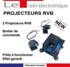 DECORS TRAIN PROJECTEURS + CARTE ELECTRONIQUE ECLAIRAGE MONUMENTS MODÉLISME