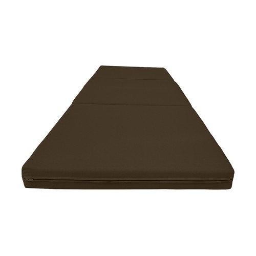 Brown trifold foam bed - brown,
