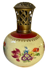 lampe berger ancienne signée revol  - décor de fleurs - N° 15