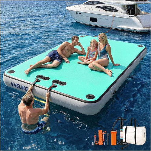 Inflatable floating dock - inflatable, &