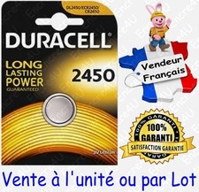 Piles DURACELL Lithium 3V : CR2450 DL2450 ( à l'unité ou par lot de 2 5 10 20 )