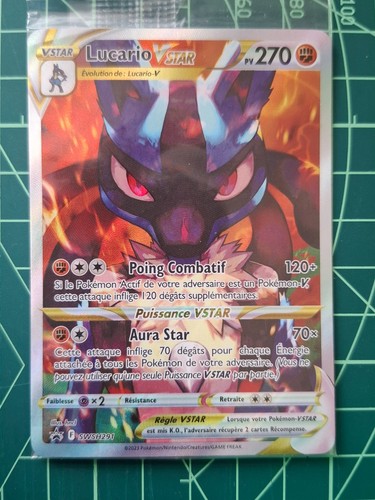 Carte pokémon lucario vstar - carte,