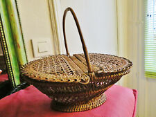 PANIER en OSIER- ROTIN