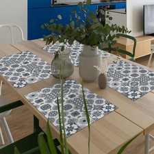 Set de table américain 4 pièces en plastique lavable Made in Italy 48x33 cm S...