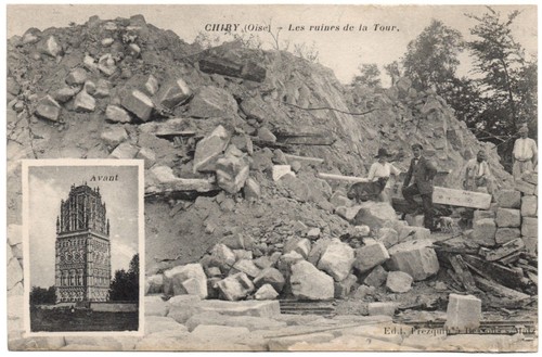 Cpa chiry les - (oise),