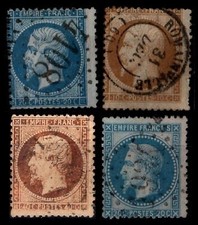 4 NAPOLÉON dentelés en Bd de