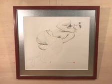 Lithographie Kei Hiraga "Femme