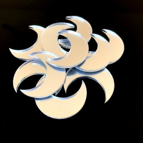 Lune forme artisanat miroirs - lune,