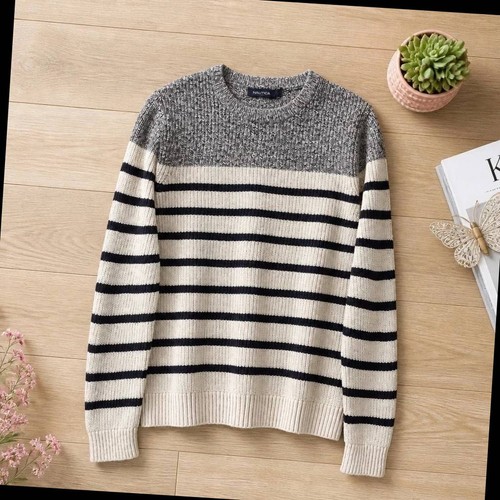 Pull marin rayé marinière