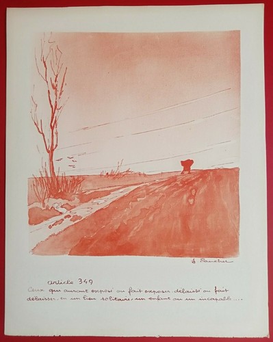 Estampe jacques touchet - estampe,