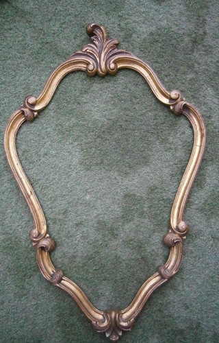 Ancien cadre bois stuc - bois, et