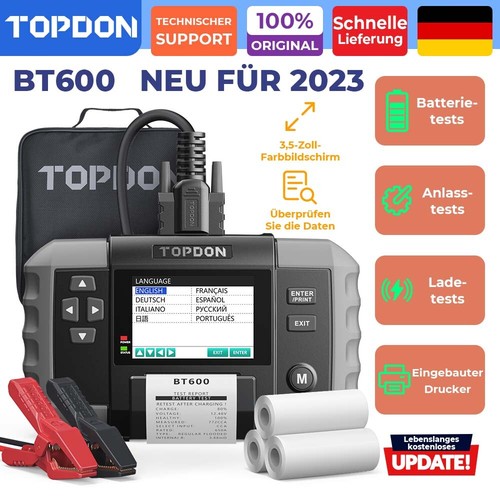 Topdon bt600 testeur - bt600, de