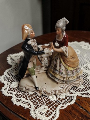 Figurine porcelaine couple - porcelaine,