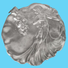 étain pur art nouveau cadre