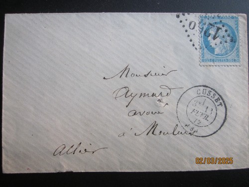 Lettre 1259 cusset 3 - -,