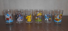 collection lot de 6 verre de moutarde pokémon tintin mario schtroumpf mickey ...