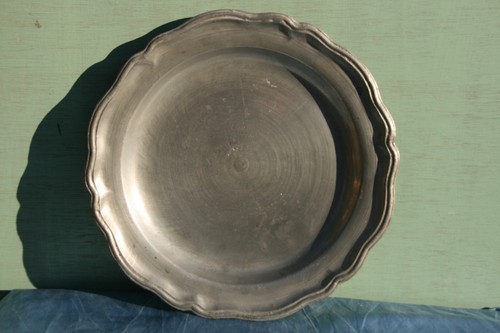 Grande ancienne assiette ou - ancienne,