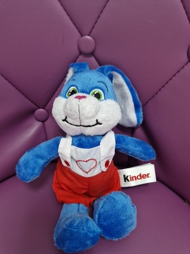 Doudou lapin kinder - kinder, bleu