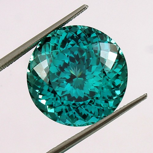 Saphir parti ceylon bleu - bleu, vert