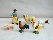 lot 6 figurines fermier et
