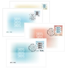 Estonia 2025  Definitive Issue Coat Arms heraldic Armoiries 4v FDC PJ