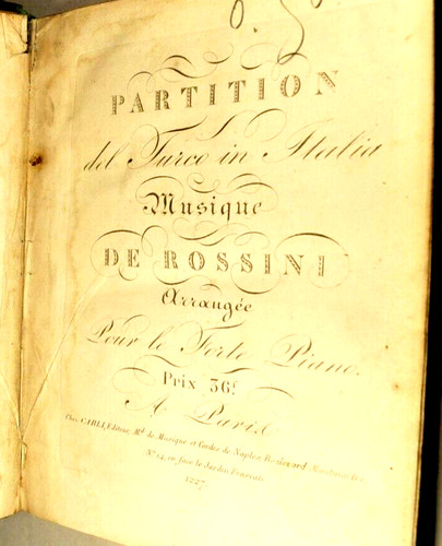 Rossini partition turco - partition,