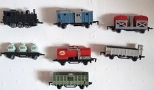 MAJORETTE & RAIL ROUTE ( 1961 - 1966 ) TRAIN VAPEUR 6 WAGONS 1/143