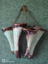 Paire de Bouquetières vintages  Céramique BAY KERAMIK  West Germany Années 1950