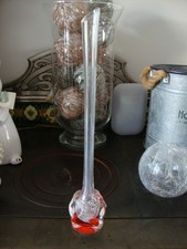 ancien vase soliflore en verre