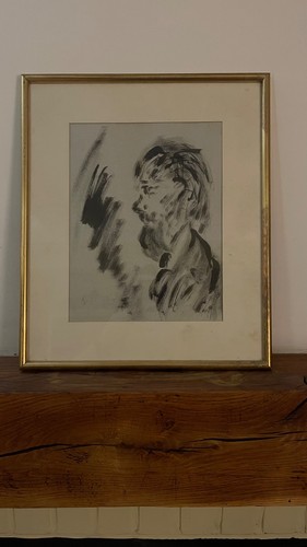 Tableau fusain auteur inconnu - fusain,