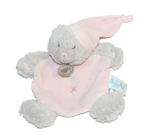 Doudou plat ours - , gris