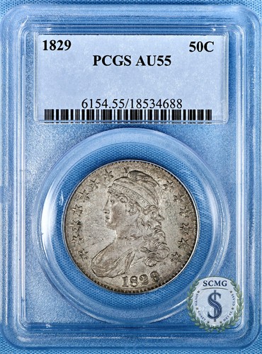 1829 capped bust half - bust,