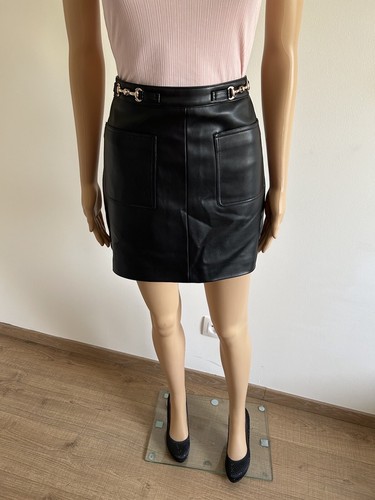 Jupe noire neuve simili - en,