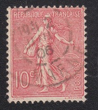 Semeuse 10c rose n° 129 Y&T