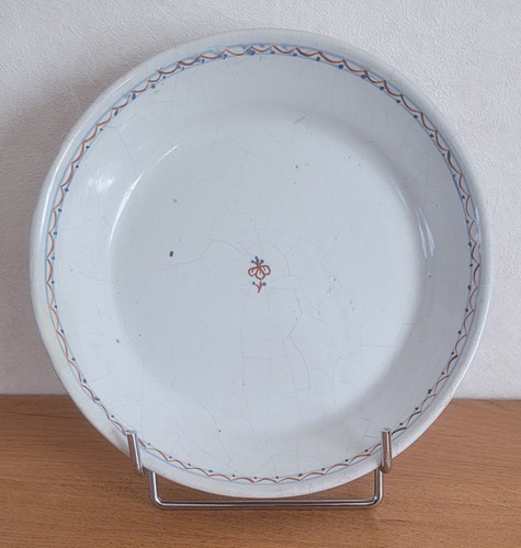 Assiette ancienne faïence - , de