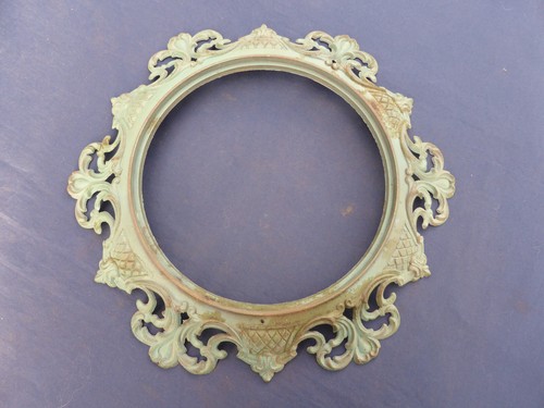 Ornement rond métal - rond, miroir