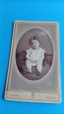 PHOTO CDV ENFANT BÉBÉ  PHOTOGRAPHE  CH  POUPAT BOURGES