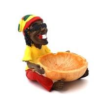 Rasta Jamaican Man Holding