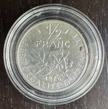 Veme République - 1/2 franc semeuse piefort argent 1976- 300 ex