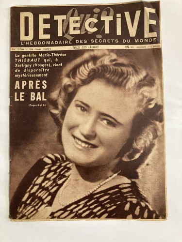 Détective 1951 254 amerey - 254,