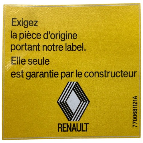 Autocollant renault exigez - renault,
