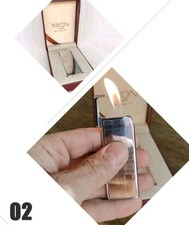 Briquet Myon Vintage en Métal Chromé à gaz Fonctionne -État neuf.