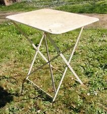 Ancienne petite Table pliante De Jardin Fer Forgé/mobilier extérieur ancien