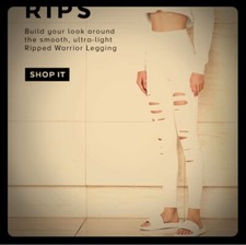 NWT Alo High Waisted Ripped