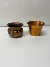 Lot de 2 cache pot en cuivre
