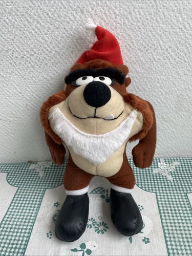 Ancienne peluche taz noël - ancienne,