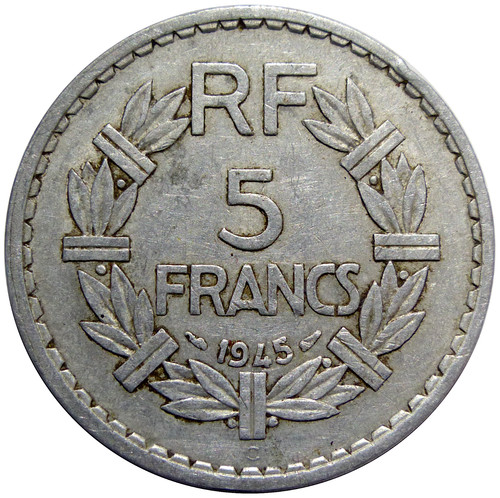 Francs lavrillier 1945 c - 5,