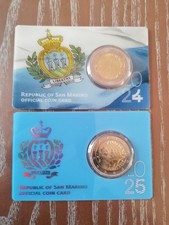 2 euros San Marino. Official Coin Card. 2024 Et 2025. Neuves. 
