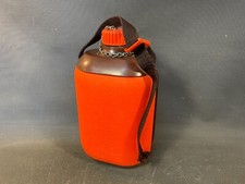 Ancienne gourde en plastique orange Style Made in Italy by Quattro elle Urgnano