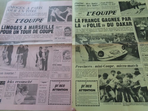 Equipe journal janvier - 6, l'equipe